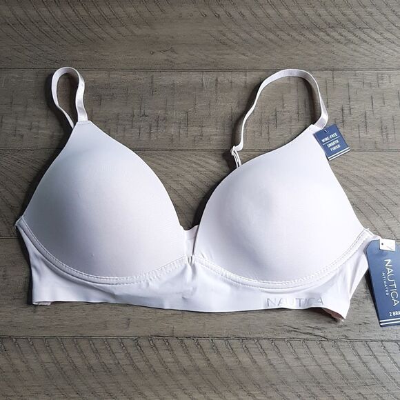 Nautica Intimates Pale Pink 34C Smooth Finish Lightly Padded Bra  NWT - Picture 1 of 6
